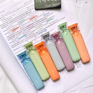 NEBULA COLOR 6-COLOR glitter highlighter pen, eye-catching highlighter with glitter