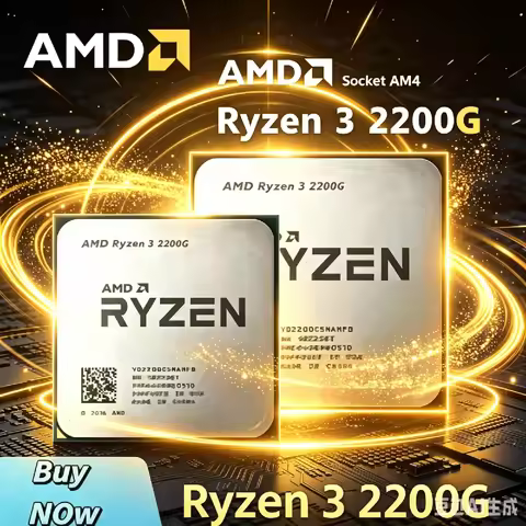 AMD Ryzen 3 2200G Used AM4 Office CPU 14nm 3.5GHz 4C4T YD2200C5M4MFB Desktop Integrated Graphics Chi