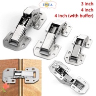 EWEA Spring Hinges, No Pre-drilled Hidden Cabinet Hinge, Noiseless Soft Close 90 Degree Concealed Damper Buffer Kitchen