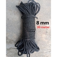 CODE P29Q HDPE rope 8 mm length 3 meters black color