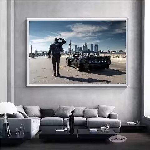 Kens Poster Blocks 1967-2023 Racing Legend 43 Driver Star Canvas Painting Art Wall Pictures Living R