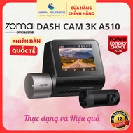 70mai A510 dash cam global version, ADAS safety warning recording