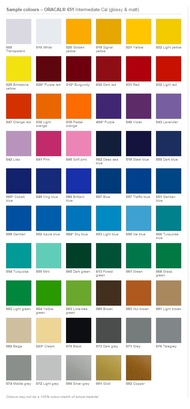 Stiker Oracal Glossy Warna Merah Doff ( ukuran 100 cm x L 126 cm)