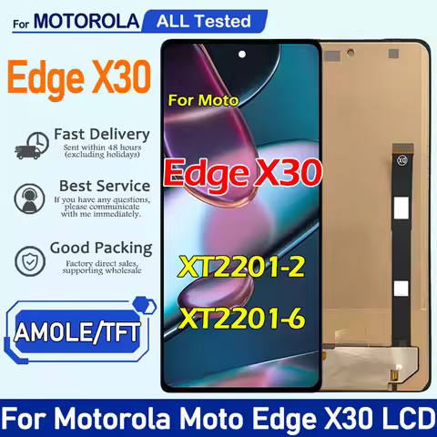 6.7'' LCD for Motorola Moto Edge X30 XT2201-2 LCD Display Touch Screen Digitizer Aseembly Replacemen