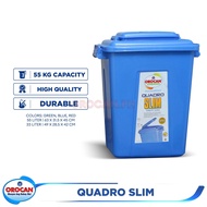 Orocan Quadro Slim Water Drum / Utility Pail / Water Container/ Utility Can 33 and 55 Liters