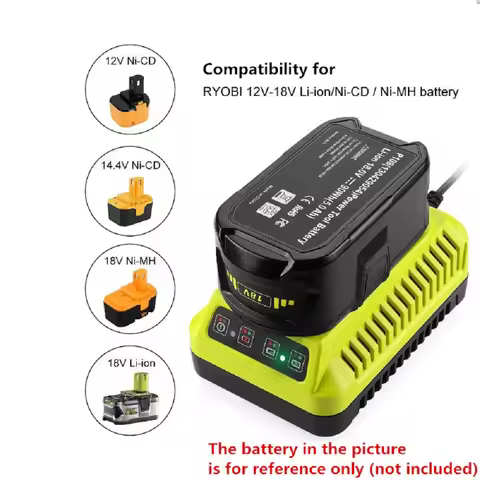 3A charger For Ryobi Replacement Charger for Ryobi Ni-CD Ni-MH Li-ion 14.4V 18V Battery P107 P108 P1