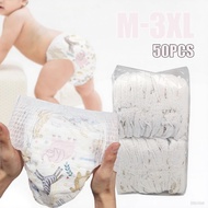 M L XL 2XL 3XL Random Pattern Baby Diaper Pants Breathable Ultra-thin Diaper Soft Summer Breathable