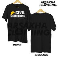KATUN Civil Engineering Civil Engineering T-Shirt, 30s Combed Cotton Distro Shirt by Arsakha Clothin