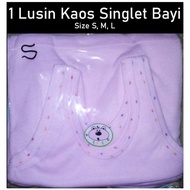 (6PCS - 1 DOZEN) Baby Undershirts SIZE S, M, L, XL Baby Undershirts sb size newborn baby tshirt