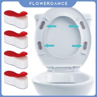 Bidet Toilet Seat Bumper For Bidet Attachment With Strong Adhesive White 4pack flower