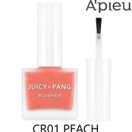 Apieu Juicy Pang Water Blusher 9G - Cr01 Peach (Blush On) A'Pieu Original Produk