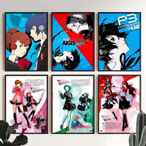 Classic Anime P-Persona 3 R-Reload Poster Water Proof Paper Print Room Decor Stickers Art Wall Decor