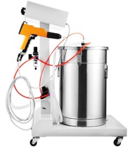 Ready✅ Powder Coating Machine 50L Electrostatic Manual Spray System Spraying Gun Mesin Paint System 