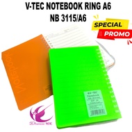 V-tec Notebook Soft RubberRing A6 NB-3115/ A6 Colors A6 Notebook A6 Size