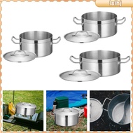 [Lslhj] Stainless steel soup pot, deep pot, slow cooker,