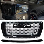 For 2021-2024 GMC Yukon/XL Gloss Black Denali Front Grille Hood Trim Molding OEM