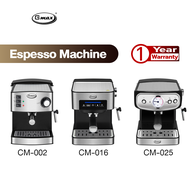 Gmax เครื่องชงกาแฟสด เอสเพรสโซ่ เกจวัดอุณหภูมิ 1.6L 15Bar Coffee Machine รุ่น CM-Series เครื่องชงกาแฟอัตโนมัติ เครื่องทำกาแฟ เครื่องชงเอสเพรสโซ