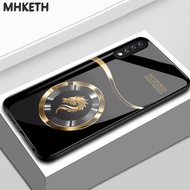Case For Samsung A70 A70s A80 Adjustable Dragon Pattern Glass Phone