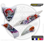 GLOSSY DOFF TRANSPARENT STRIPING MIO SOUL JAPANESE STORK ARAI MOTIF