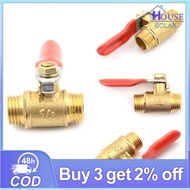 [S·H] G1/4 Male to Male Thread Brass Ball Valve Hose Connector Switch PH