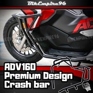 Honda ADV160 Heavy Duty Premium Design Crash Bar Frame Solid Strong Harden anodized Perfect Welding Black steel