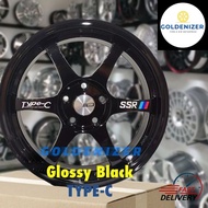 TYPE-C SSR sport rim 14inch 15inch 16inch 17inch  14" 15" 16" 17" 8H100/114.3,4H100/114.4,5H100/114.3(1set)