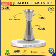 Jigger Bartender Measure Cup Stainless Steel Measuring Cup Espresso Coffee Measuring Tool 15/30 ml 3