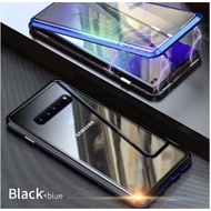 Samsung Galaxy S10 S9 S8 Plus Note 10 9 8 Phone Case Note10 Note9 Note8 360 Magnetic Temepred Glass Magnet Cover Hard Casing