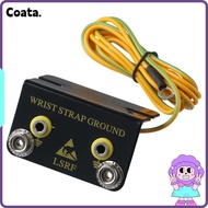 ESD Wrist Strap, L Shaped 1.8M Length Cord Ground Cord Bench Mounted, Premium Dual Bench Grounding S