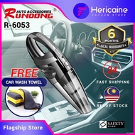 ▼✙◘🇲🇾READY STOCK Hericaine R6053 Cordless Car vacuum Cleaner Mini wireless Vacum Kereta Portable Rec