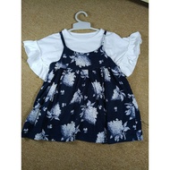 (041) overall Set + t-shirt for children 4-5 years old