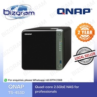 QNAP 4-BAY NAS with 4GB/8GB Memory 2-Years SG Warranty TS-453D