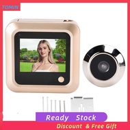 Tominihouse Video Doorbell  2.4in Peephole Door Bell Viewer Antitheft Wired Electronic for Household