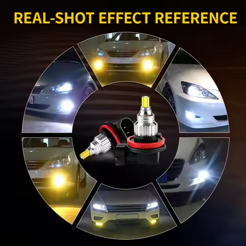 2PCS H11 H8 H9 LED Front Fog Light Bulbs Canbus For Infiniti G37 08-13 M35 06-08 M37 QX56 11-13 QX60
