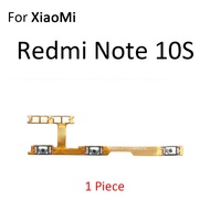 สายปุ่มพาวเวอร์เปิดปิดริบบิ้นกุญแจยืดหยุ่นสำหรับ XiaoMi Redmi Note 9T 9S 9S 10T 10S 10 Pro Max 4G 5G ชิ้นส่วนทั่วโลก