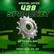 428 Benelli RFS150i Front Sprocket 428 Spoket Depan 14T, 15T RFS NGK RKM