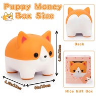 Piggy Bank for Kids, Dog Piggy Banks, Corgi Piggy Bank for Boys Money Box, Unbreakable Piggy Bank Gi
