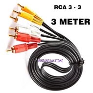 Rca cable 3 x 3 cable 3 METER audio VIDEO AV STB 3 lane 3m