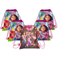 Encanto Cartoon Bag Birthday Party Gift Bag Drawstring Bag Non-woven Fabric Girl Picnic Travel Backp