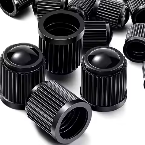 Yitong 50/100/200PCS Valve Caps Universal Tire Valve Caps Durable Pe Material Black Airtight Dustpro