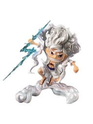 16cm One Piece Anime Figure Sun God Nika Luffy Gear 5 Q Version Statue Action Figure Model Doll Deco