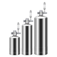 Co2 Steel Cylinder 1/ 2/ 5L Generator For Fish Tank Water Grass Stainless Steel