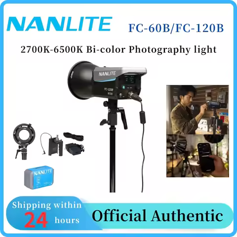 Nanlite FC-60B FC-120B Bi-Color LED Photography Light 2700K-6500K Professional Photography Lighting 