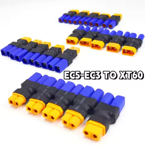 EC5 EC3 Male Female to XT60 Male Female No Wire Connector Plug Adapter for RC FPV Vehicle Lipo Batte