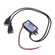 Step Down DC 12V To 5V Dual USB Output Converter Modul Konverter Penurun Tegangan 3A 12V To 5V