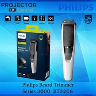 PHILIPS Beard Trimmer Series 3000 #BT3206/14 Rechargeable Electric Beard Trimmer Clipper Innovative Lift &amp; Trim System