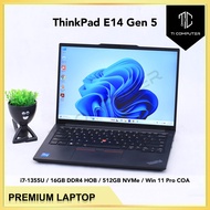 Lenovo ThinkPad E14 Gen 5 Intel i7-1355U 16GB HOB RAM 512GB NVMe SSD Win 11 Pro Used Laptop