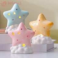 [COD] Ceramic Star Night Light, Creative Ceramic Star Night Lamp, Delicate Star-Shaped Warm Ambient 