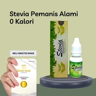 Stevia Cair 15 ML Pemanis Alami Pengganti Gula 0 KALORI 0 GULA | ISI 15 ML | GRATIS EMAS ASLI