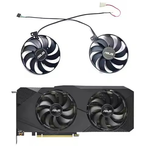 90mm PLD09210S12H T129215SU FDC10H12S9-C GPU Cooler For ASUS DUAL RTX 2080 2070 2060 SUPER EVO Graph